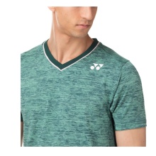 Yonex Tennis-Tshirt Crew Neck French Open #22 grün Herren